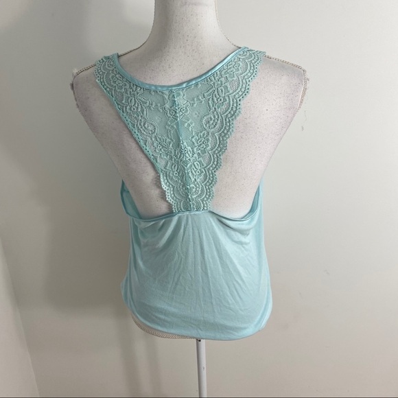 Bride Rhinestone Tank Top Women’s Blue Large Lace - Picture 3 of 5